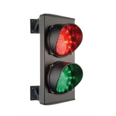 Verkeerslicht met Leds Rood en Groen 230V E27 voet