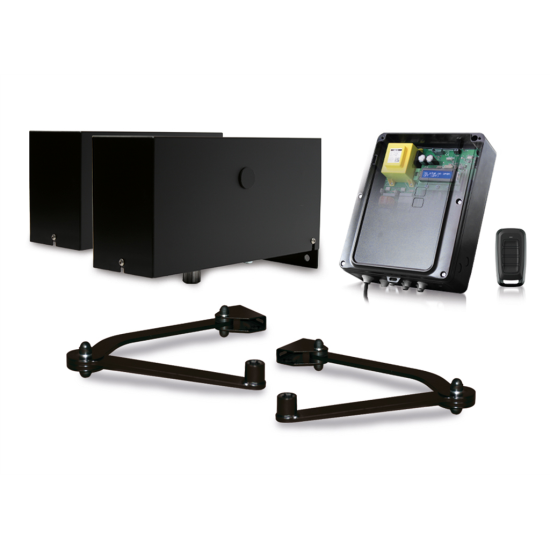 ARM Knikarm Kit voor 2 vleugels tot 3000mm (brede palen)
