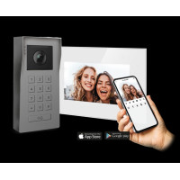 Videofoon met codeklavier en gratis app Videofoon met codeklavier en gratis app