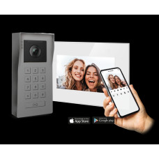 Videofoon met codeklavier en gratis app Videofoon met codeklavier en gratis app