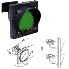 Verkeerslicht Groen voor E27 Led lamp (103549) Knipperlampen en Verkeerslichten by www.svn-systems.be