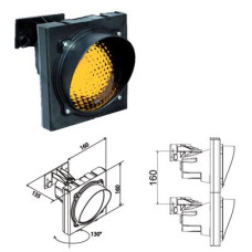 Verkeerslicht Geel voor E27 Led lamp (103548) Knipperlampen en Verkeerslichten by www.svn-systems.be